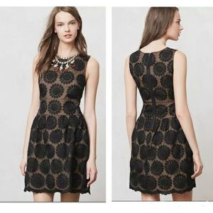 Anthropologie Leifsdottir Lacebloom Dress Embroidered Floral Party
